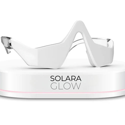 Red light under-eye therapy mask for puffiness and wrinkles — Solara Glow