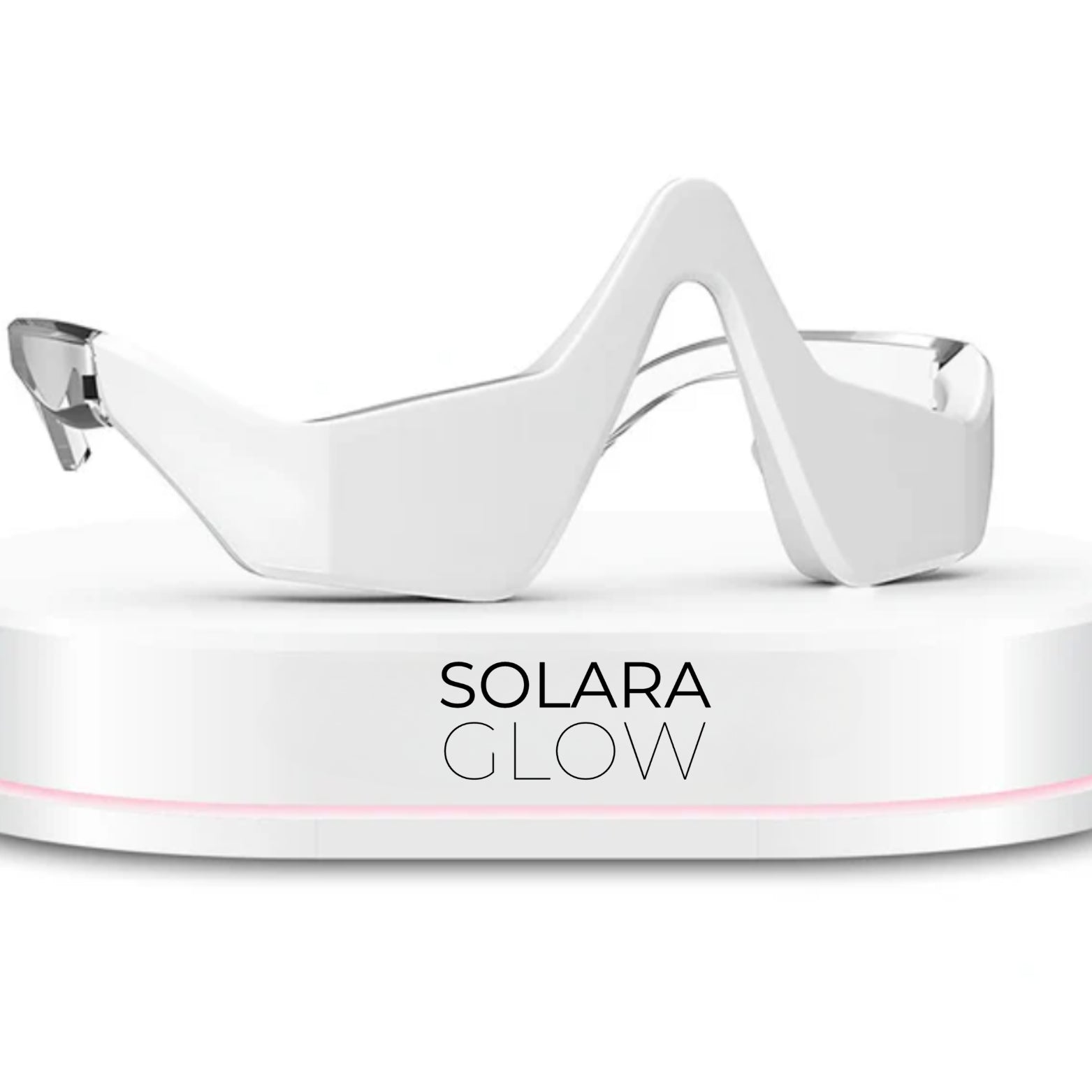 Red light under-eye therapy mask for puffiness and wrinkles — Solara Glow

