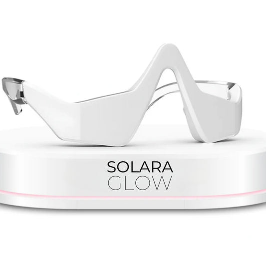Red light under-eye therapy mask for puffiness and wrinkles — Solara Glow

