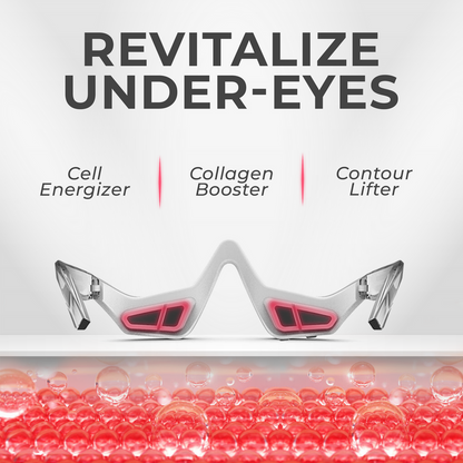 microcurrent red light mask for smoothing wrinkles under eyes